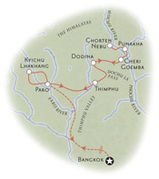 Bhutan Map